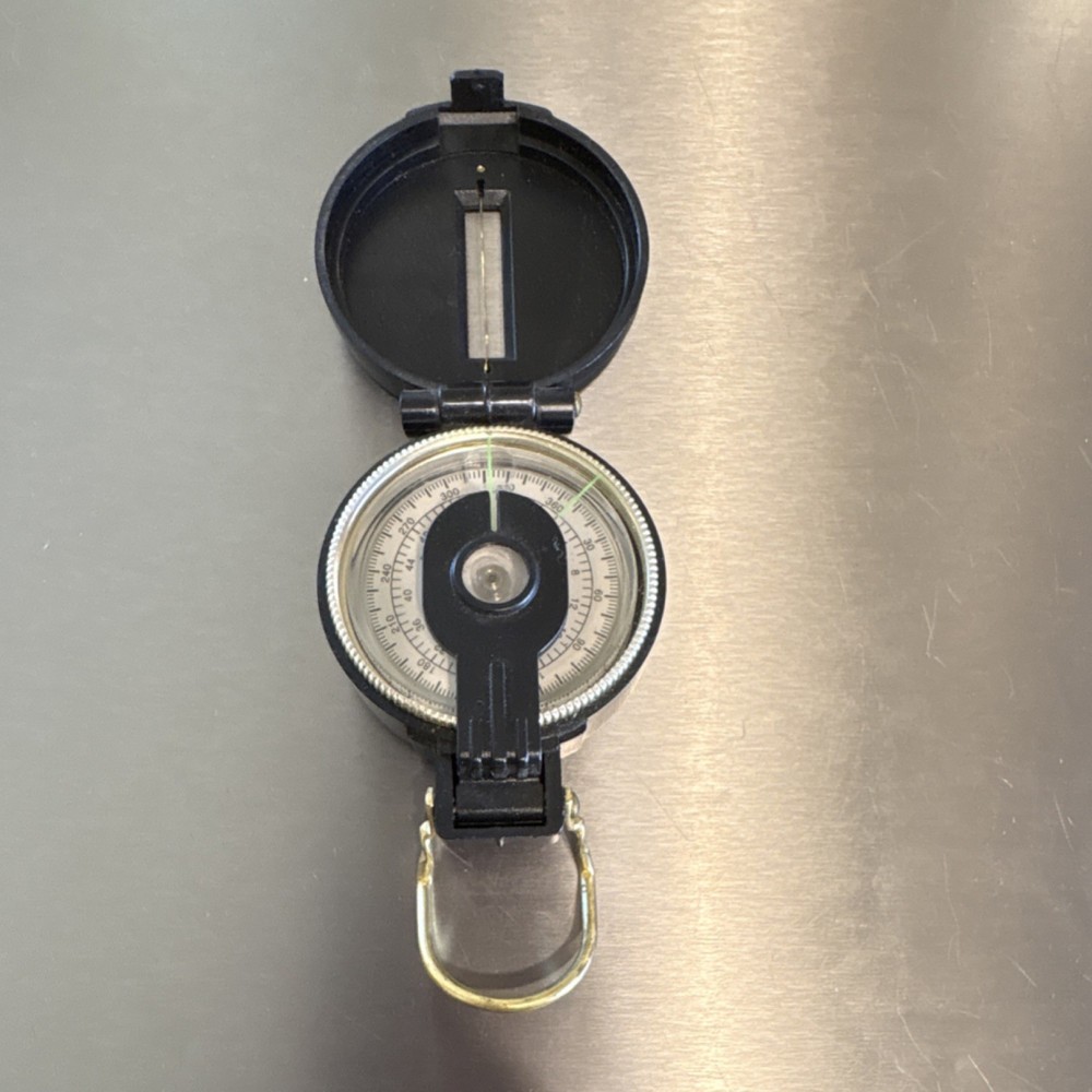 Directional Compass Black with Brass Details