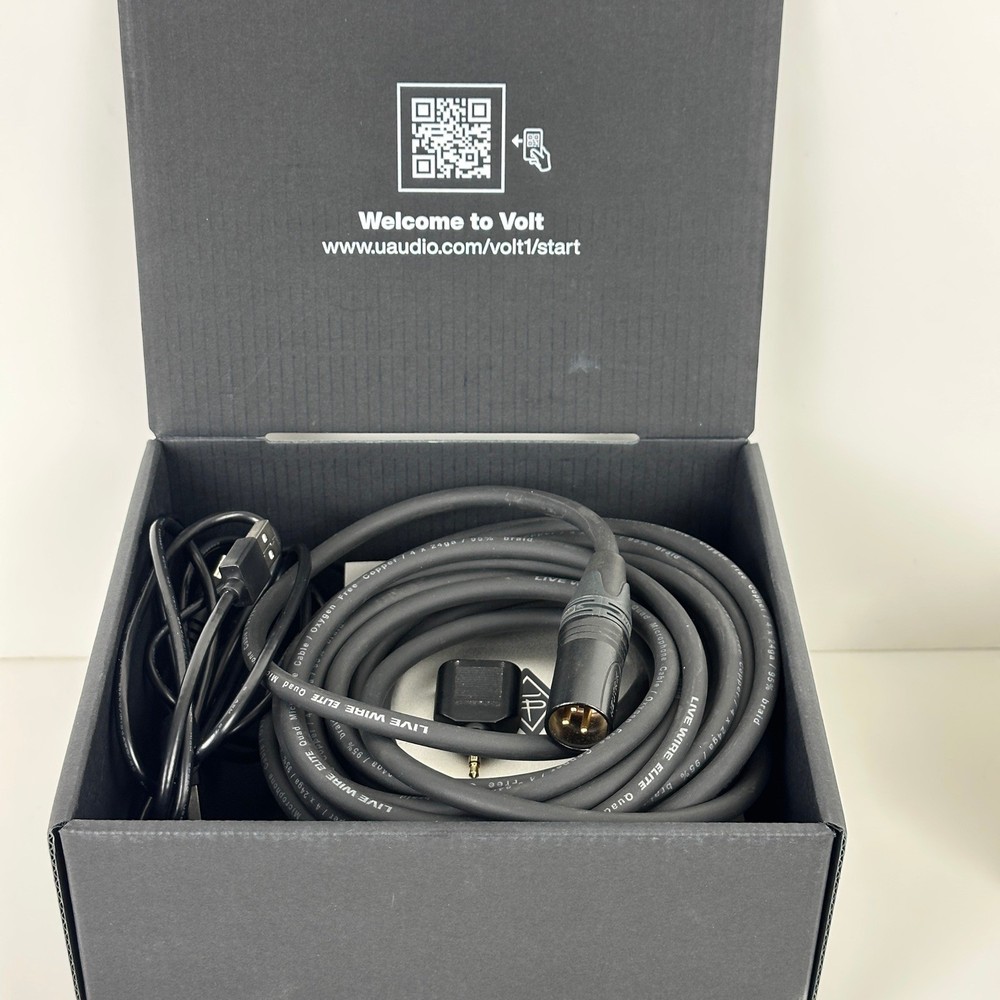 Universal Audio Volt 1 USB Audio Interface Vintage Preamp Mode MIDI XLR Cable