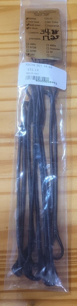 Bow String Stone Mountain 34.88"L, 17.25 strands, D97, XBow, NEW