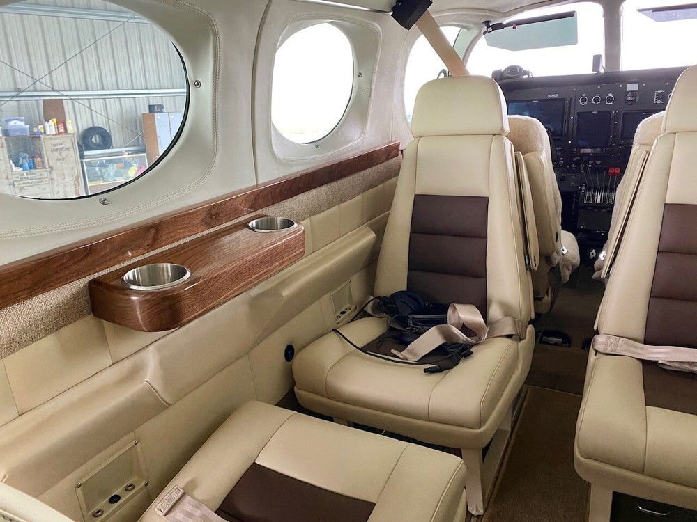 Cessna 414, 421 custom leather interior