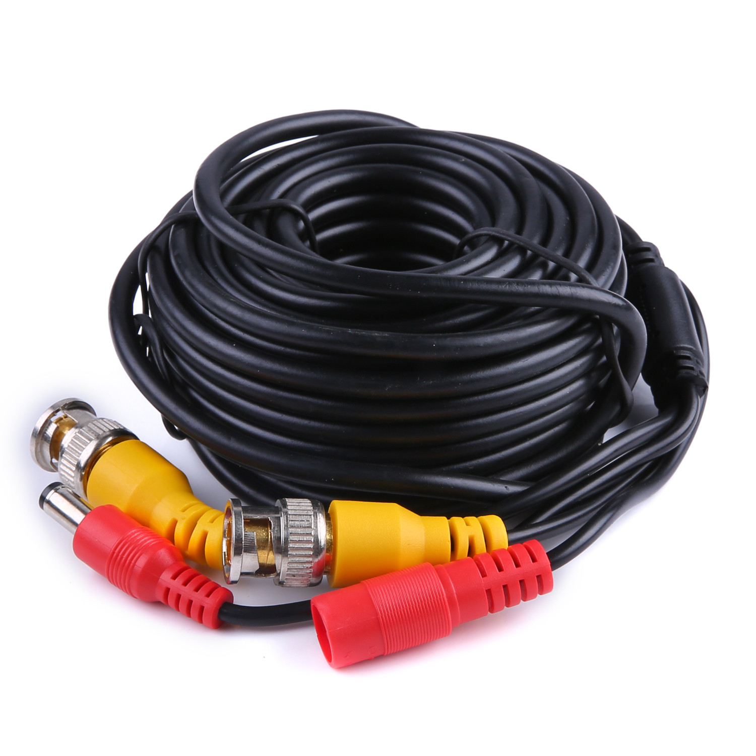 25/50/60/100/150ft Extension Video DC BNC Power Cable for Security Camera System
