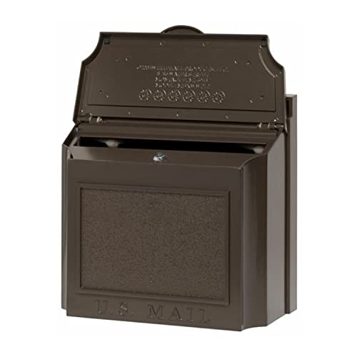 Whitehall Wall Mailbox - Locking - Black, Extra Large Large, Black