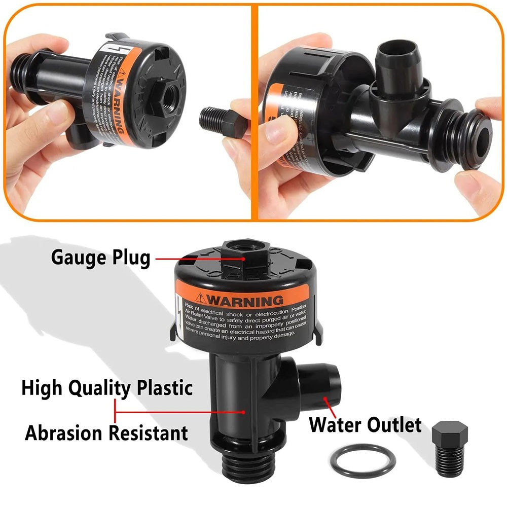 Air Pressure Release Valve Assembly - Compatible with Multiple Pool Filters