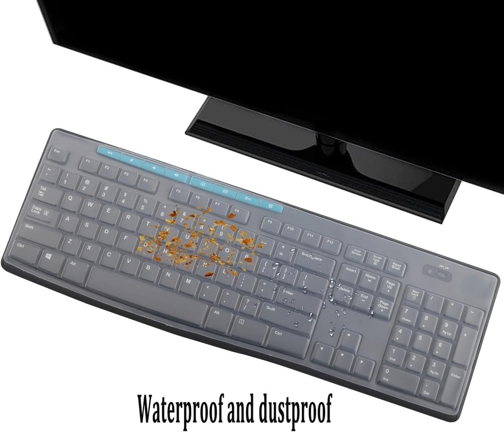 Reusable Silicone Keyboard Protector for Logitech MK275 MK270 - Scratch Resitant