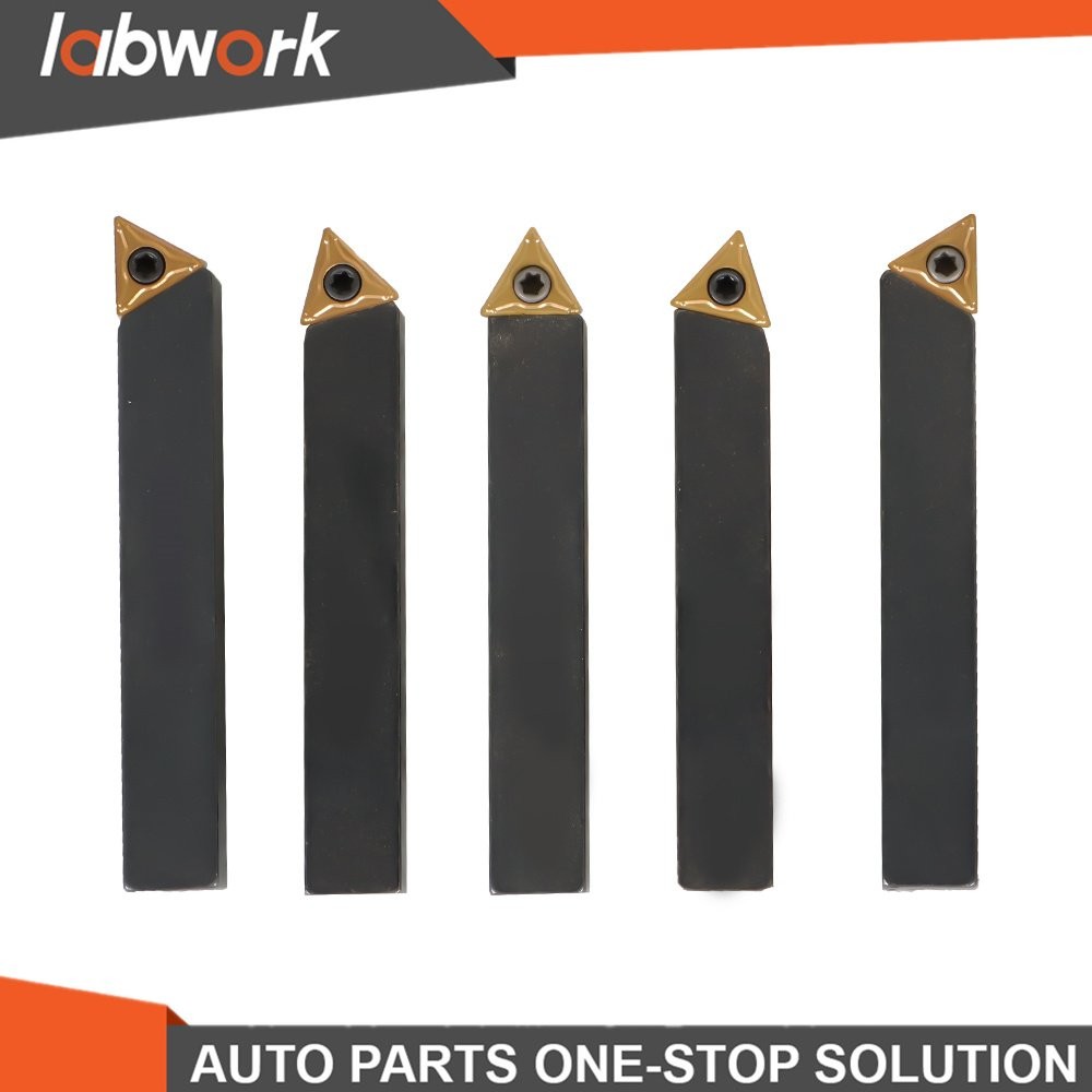 Labwork Carbide Indexable Turning Tool Bit With Carbide Inserts 5 PACK 3/8"