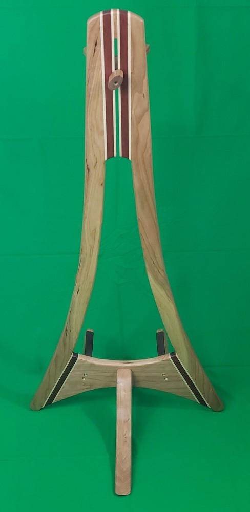 Guitar Stand handmade by woodnuts.com solid Cherry W/ Bobinga & Maple NEW