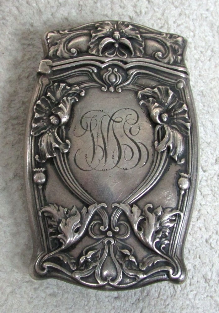 GORHAM STERLING SILVER ART NOUVEAU MATCH SAFE