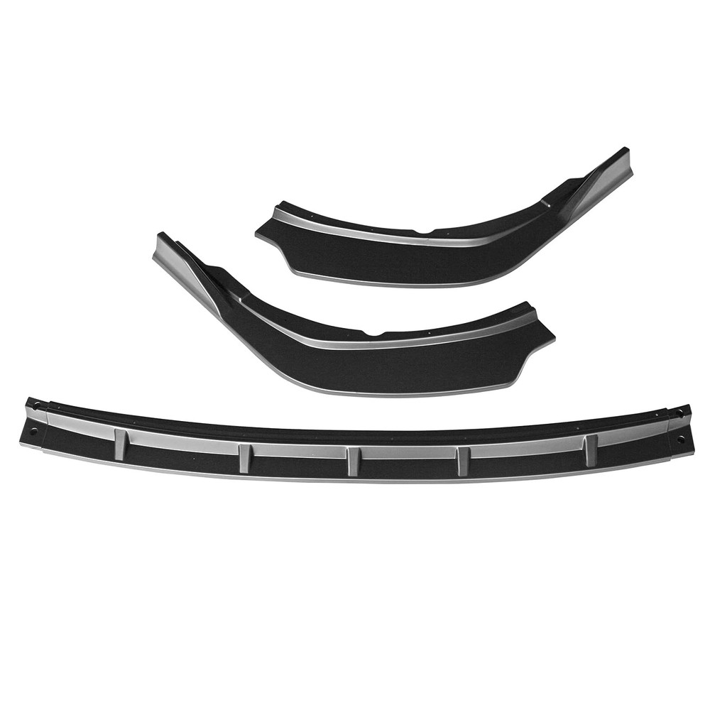 前保险杠唇适用于 2021 - 2024 丰田凯美瑞 SE 3 件哑光黑色 PP