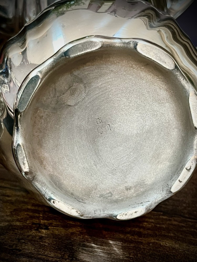 WMF (Germany) Silver-Coated Porcelain Tea Set