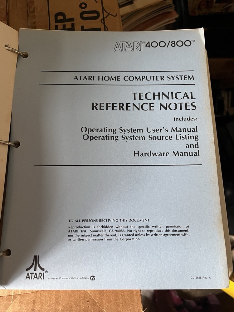 Atari 400/800 Technical Reference Notes