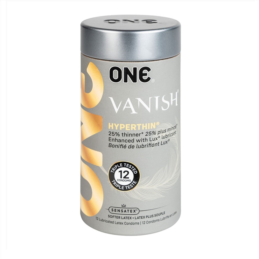 One Vanish Hyperthin Condoms - Premium Latex - 12 count