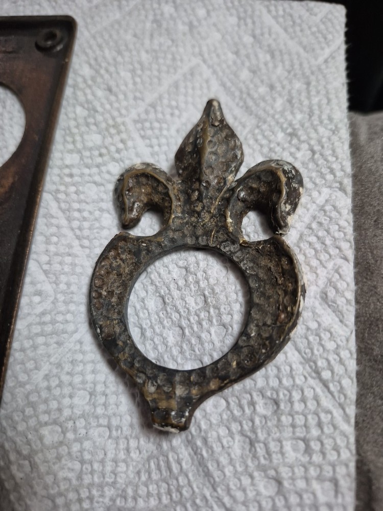 Solid Brass Antique Door Plate Escutcheon Set