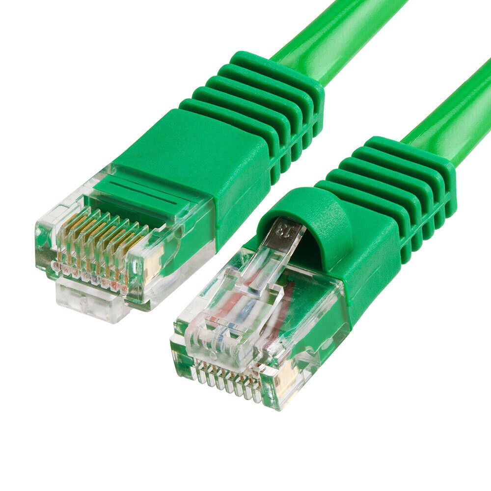 25FT Cat5e Cable Green LAN Cat 5e Ethernet Patch Cord RJ45 Internet Modem Cable