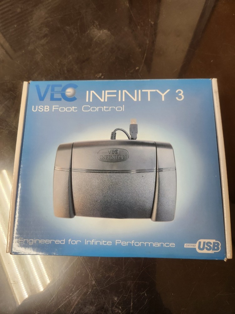 VEC Infinity 3 USB Foot Pedal Control for Transcription Stenography Dictation