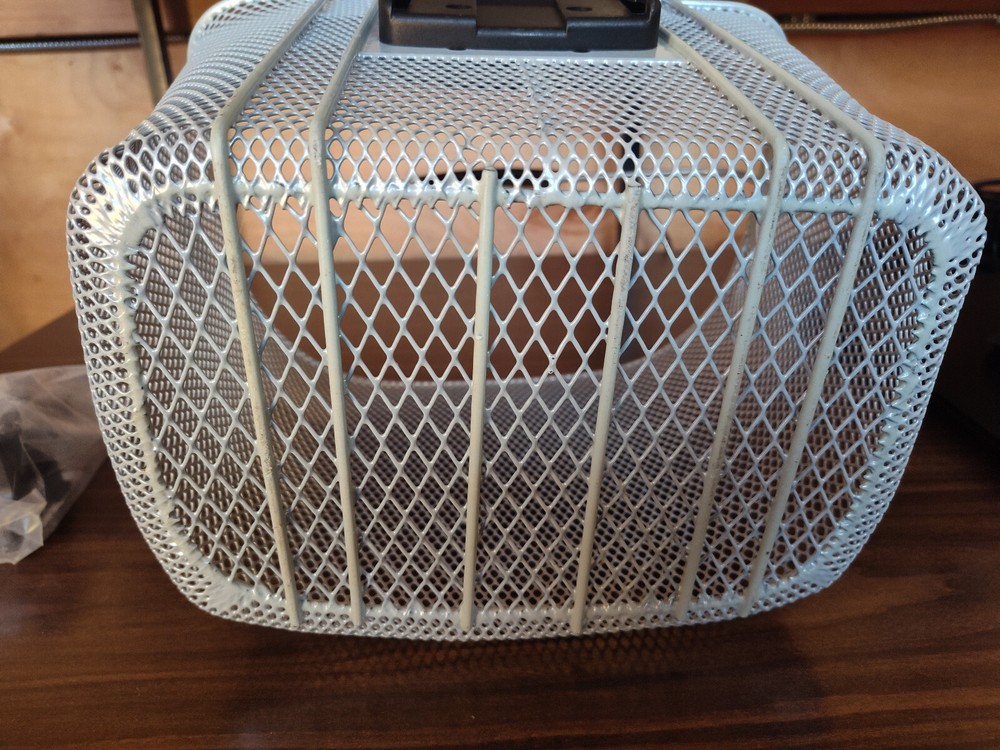 Sunlite QR Wire Basket Silver Mesh Quick Release with brackets for 25.4-31.8