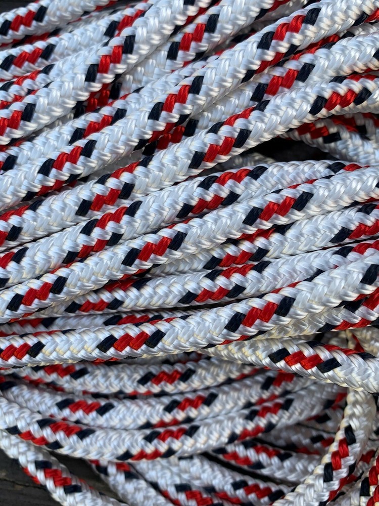 1/4 " x 200 ft. Double Braid-Yacht Braid Polyester rope. Made in USA.