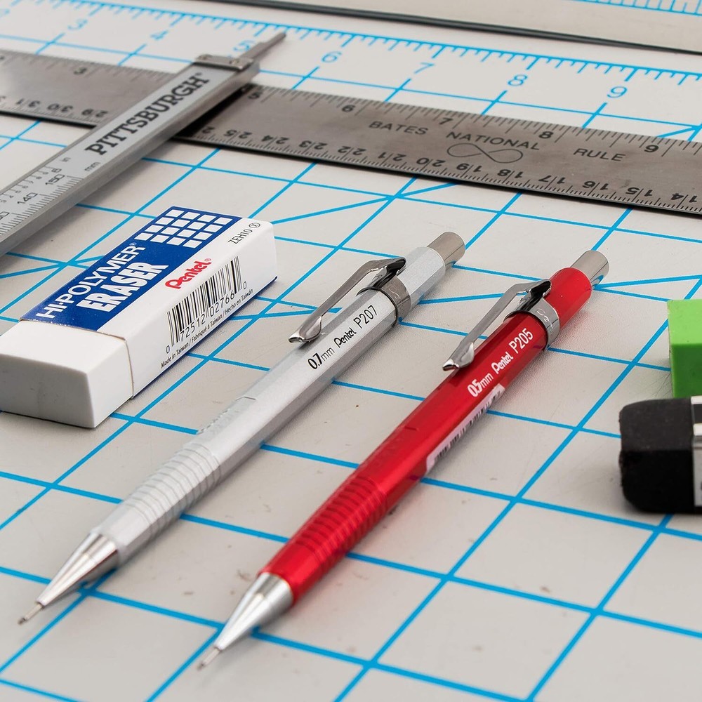 Pentel Sharp Mechanical Pencil (0.7mm) Metallic Barrels, Assorted Colors