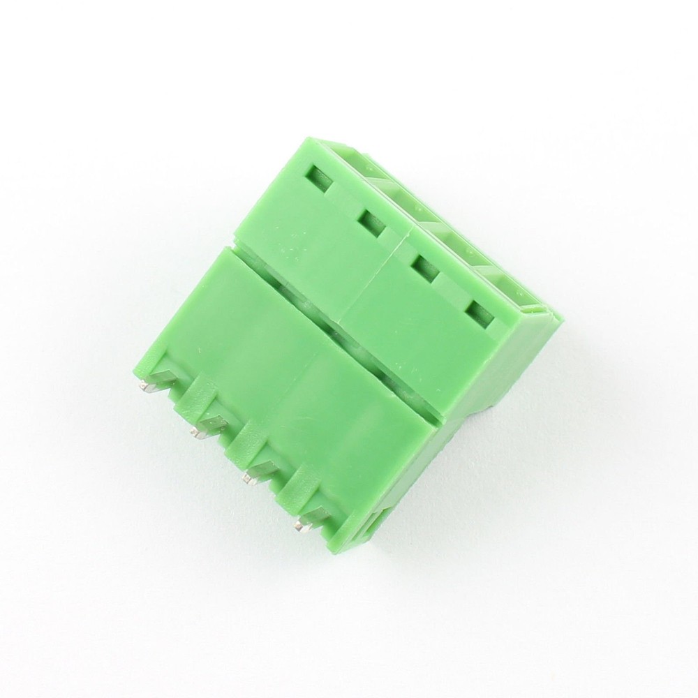 5Pcs 5.08mm 4 Pin Right Angle Screw Terminal Block Pluggable Plug Connector