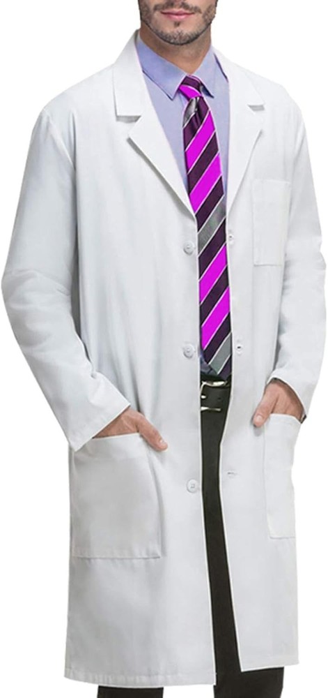 Multi-Functional Large White Lab Coat for Professionals - Unisex and Stylish