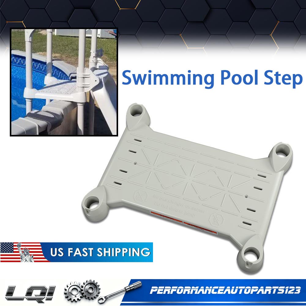 1Pack Platform Fits For Above Ground BiltMor Swimming Pool Step Grey