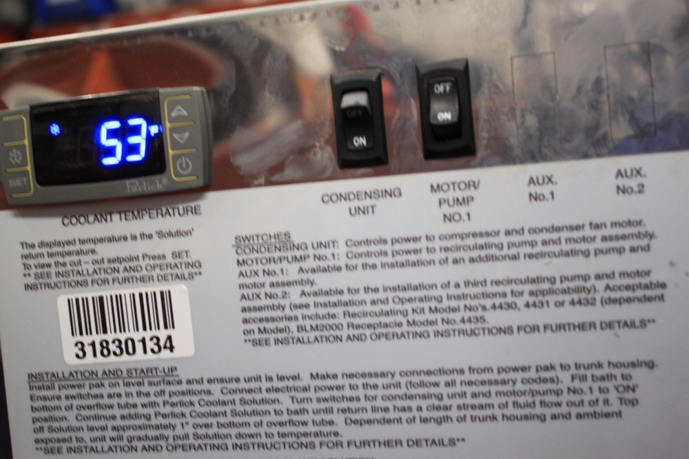 Perlick 4404 Air Cooled Draft Beer System Power Pack - Please Read