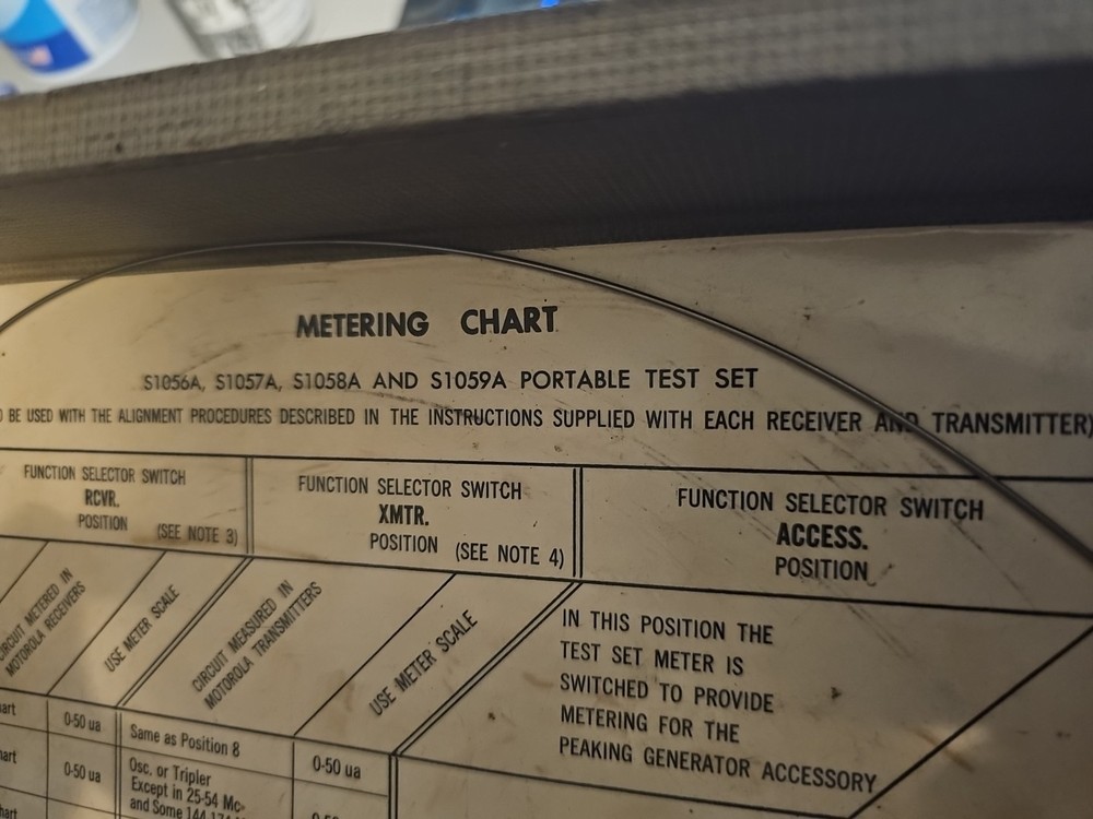 VINTAGE MOTOROLA Test Set Untested