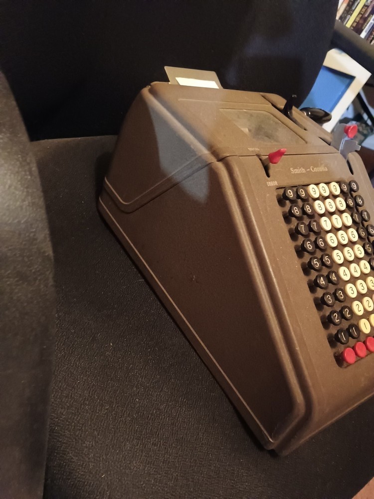 Vintage SMITH & CORONA Adding 1930s Machine K Model 1K41F ~ tested