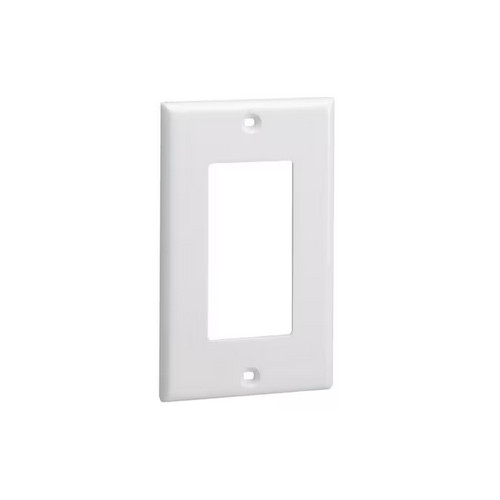 SINGLE GANG RECTANGULAR SCREW ON FACEPLATE PANDUIT PACK OF 5