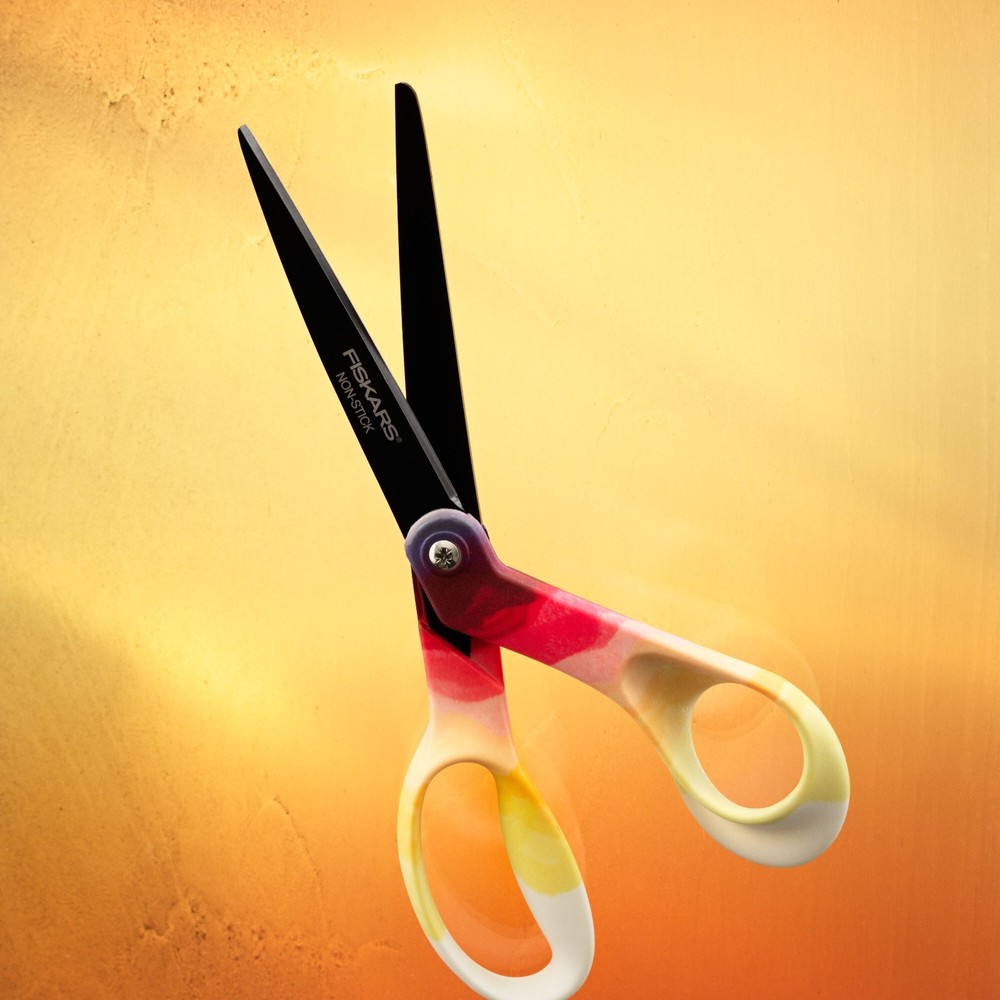Fiskars Explore Collection 8" Non-Stick Scissors - "Daybreak" Pattern #179282