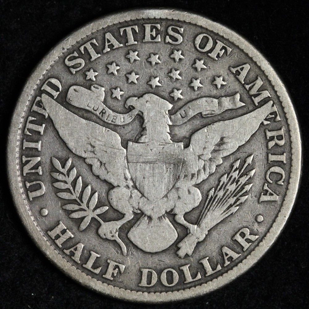 1898 Barber Silver Half Dollar FINE E334 SKCP