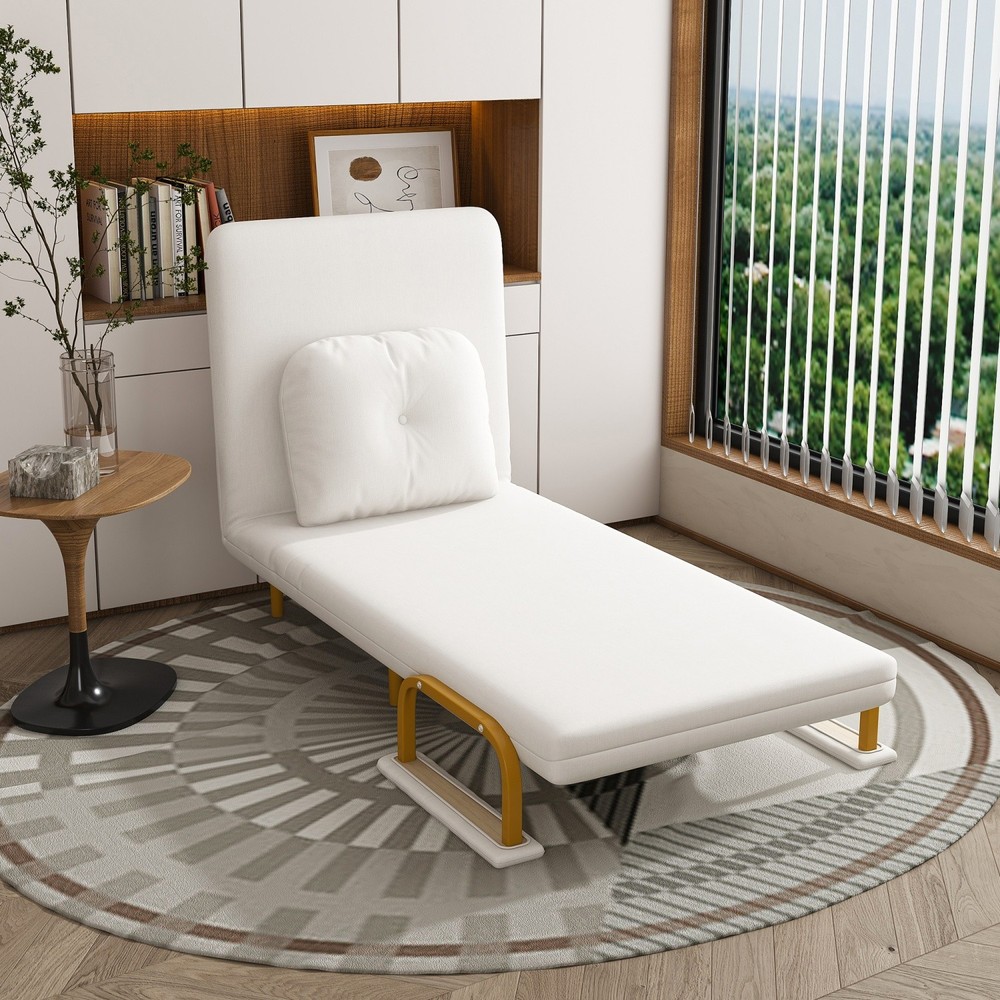 Convertible Sofa Bed 5-in-1 Multi-Function Folding Single Sofa Chair w/ Pillow
