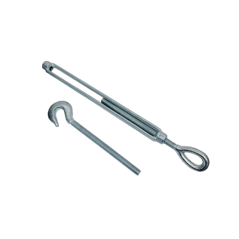 4 Pc 1/2" x 12" Hook Eye Galvanized Turnbuckle Drop Forged 1500 Lb WLL Hook Eye