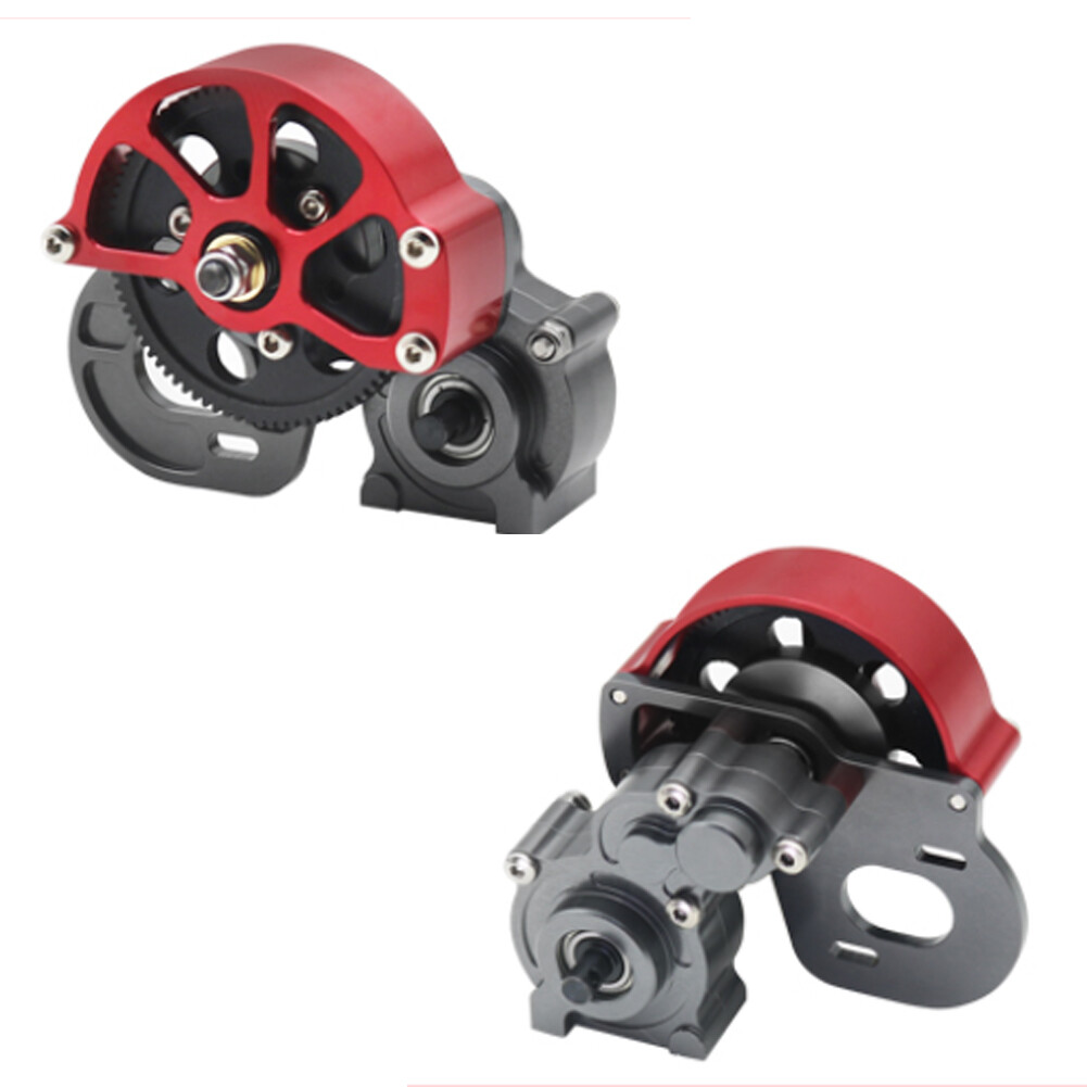 RC Car Transmission Case Gearbox Gear Upgrade Assembled for 1:10 SCX10 II 90047