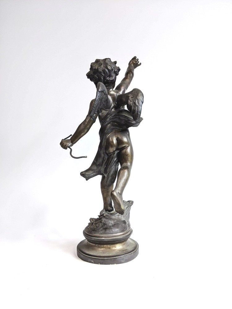 20th century bronze cupid statue
