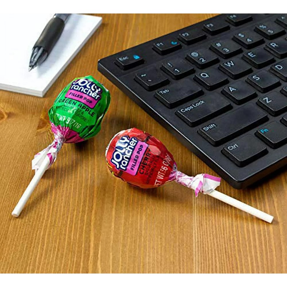 JOLLY RANCHER Round Lollipops, Assorted Fruit Filled Pops, Bulk Candy (4 Pounds)
