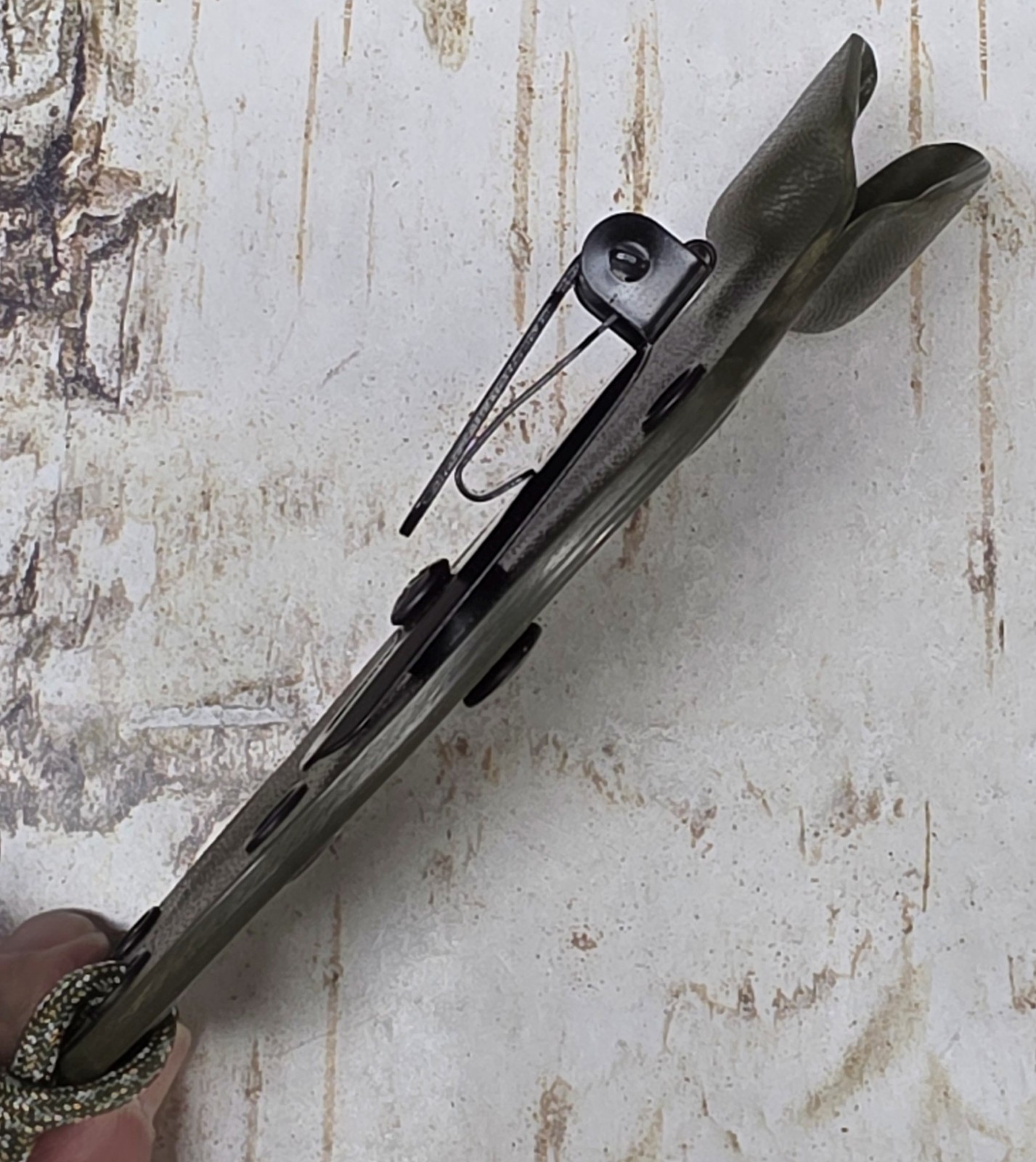 KYDEX SHEATH for BRADFORD GUARDIAN 3 DLC w 3D MICARTA HANDLE, CLIP-ON, BRAD354