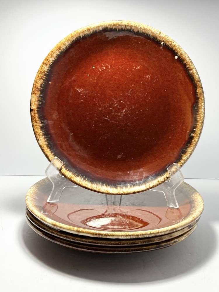 Hull “Brown Drip” 6-Piece Ceramic Dinnerware Set