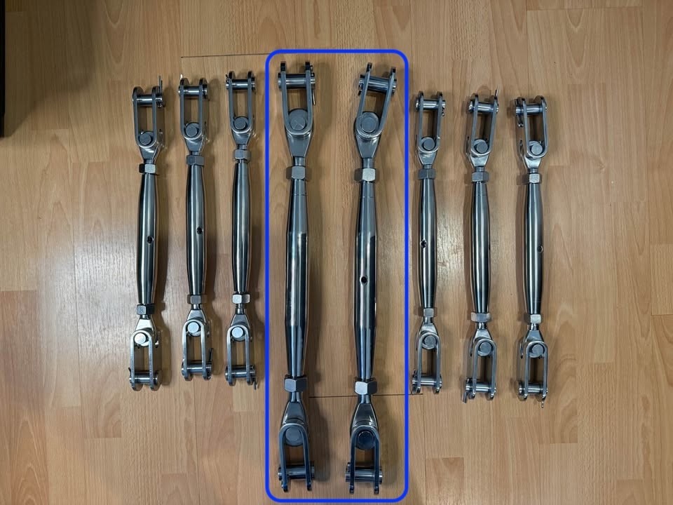 316 Stainless 1" Thread Marine Rigging Screw/Turnbuckle Toggle Toggle