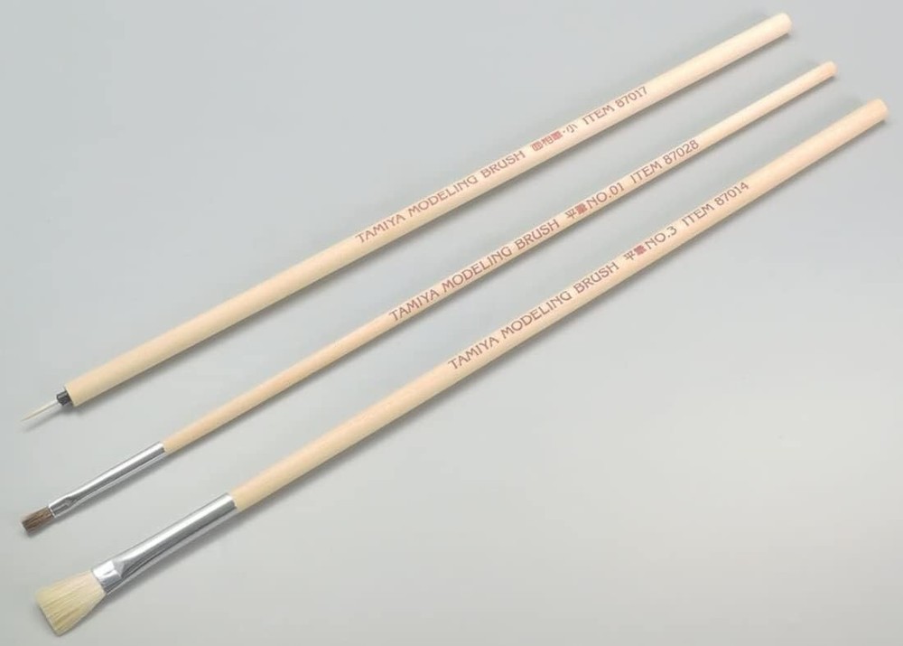 Modeling Brush Basic Set/Tamiya / 87066 Small, Brown