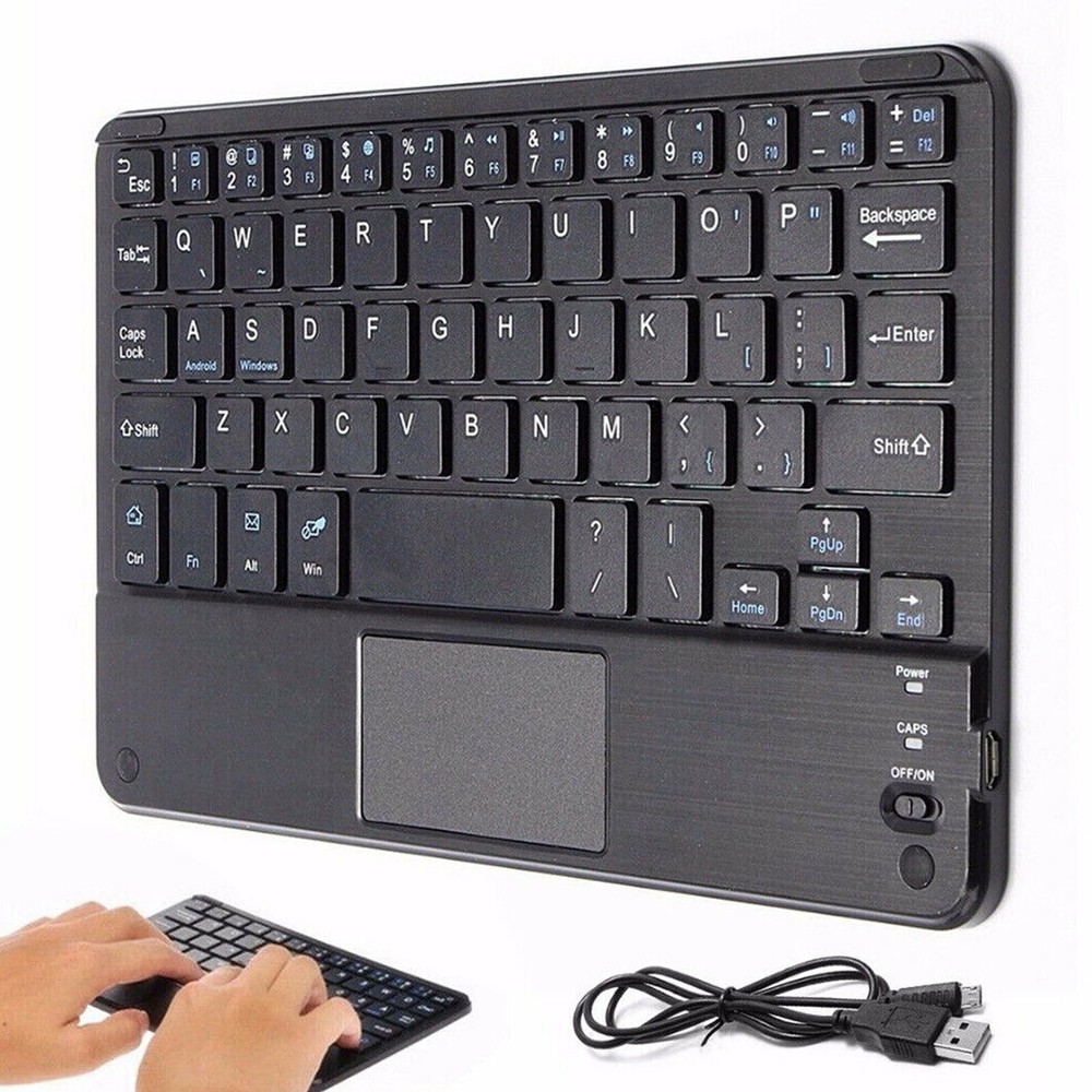 Upgrade Wireless Bluetooth Keyboard With Mouse Touchpad For Android/IOS Tablet