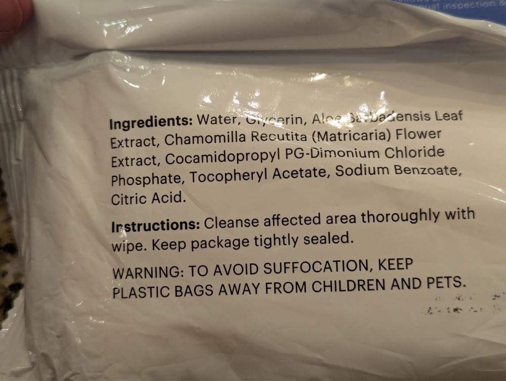 Because Flushable Wipes Alcohol Free 48 Wipes
