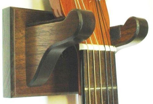 Walnut Wood Banjo Hanger Wall Mount Display
