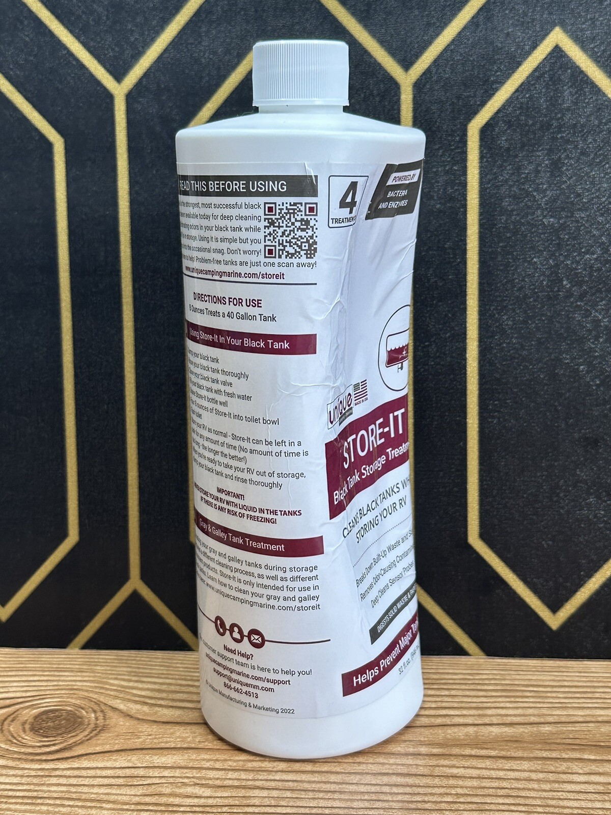 Unique Store-It RV Black Tank Storage Treatment. Cleans While Storing Your RV