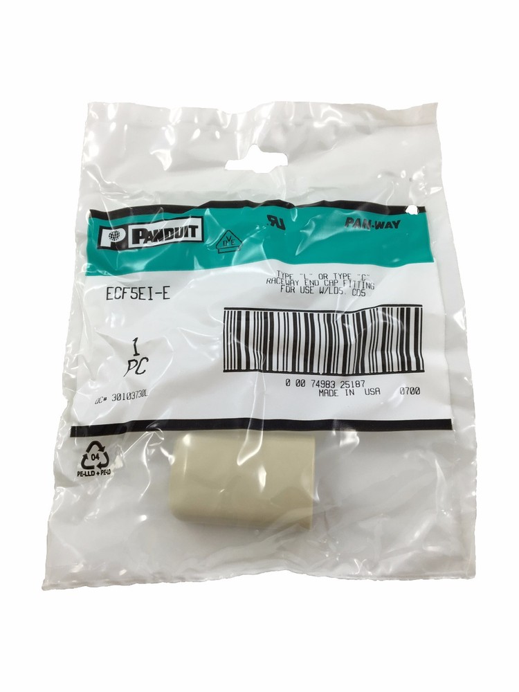 Panduit Type "L" or "C" Raceway Conduit End Cap Fitting (ECF5EI-E)