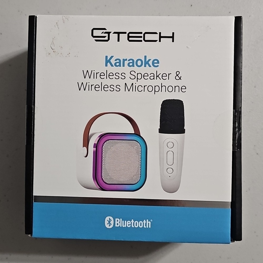 CJ Tech Karaoke Wireless Speaker & Wireless Microphone, Bluetooth