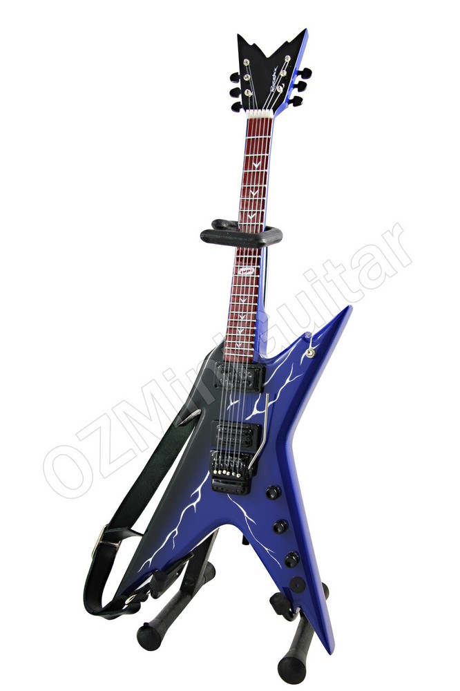 Miniature Guitar Dimebag Razorback from HELL & Strap