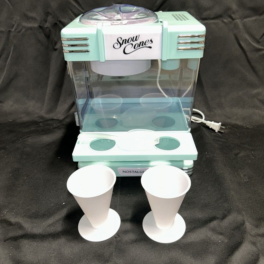 Nostalgia Retro Snow Cone Maker Aqua