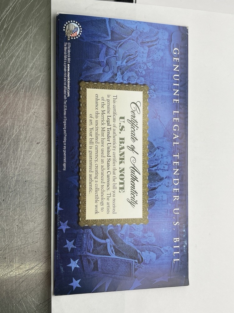 Colorized $2 Bank Note- Fourth Of July