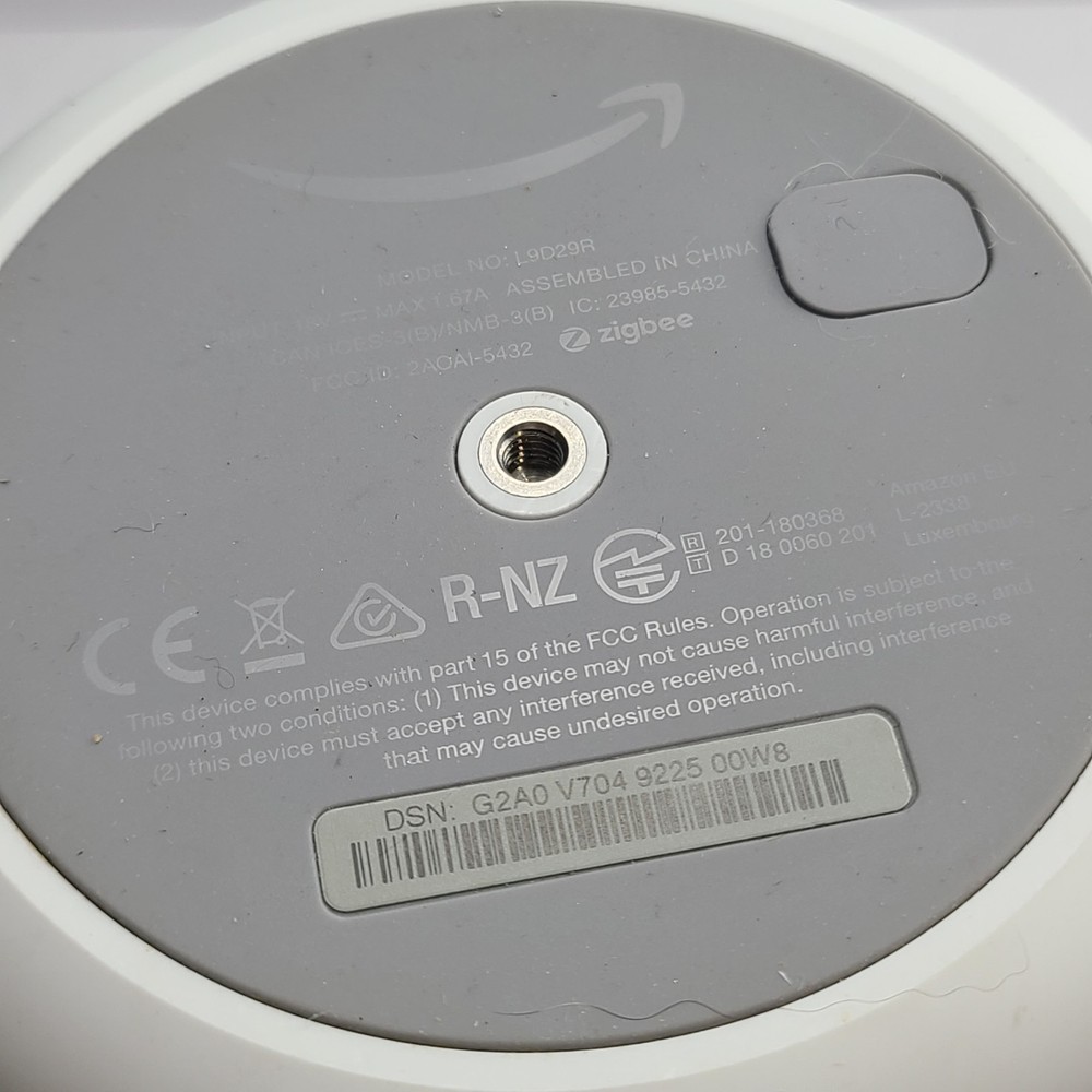 FOR PARTS - Amazon Echo Plus 2nd Generation Smart Speaker Model L9D29R