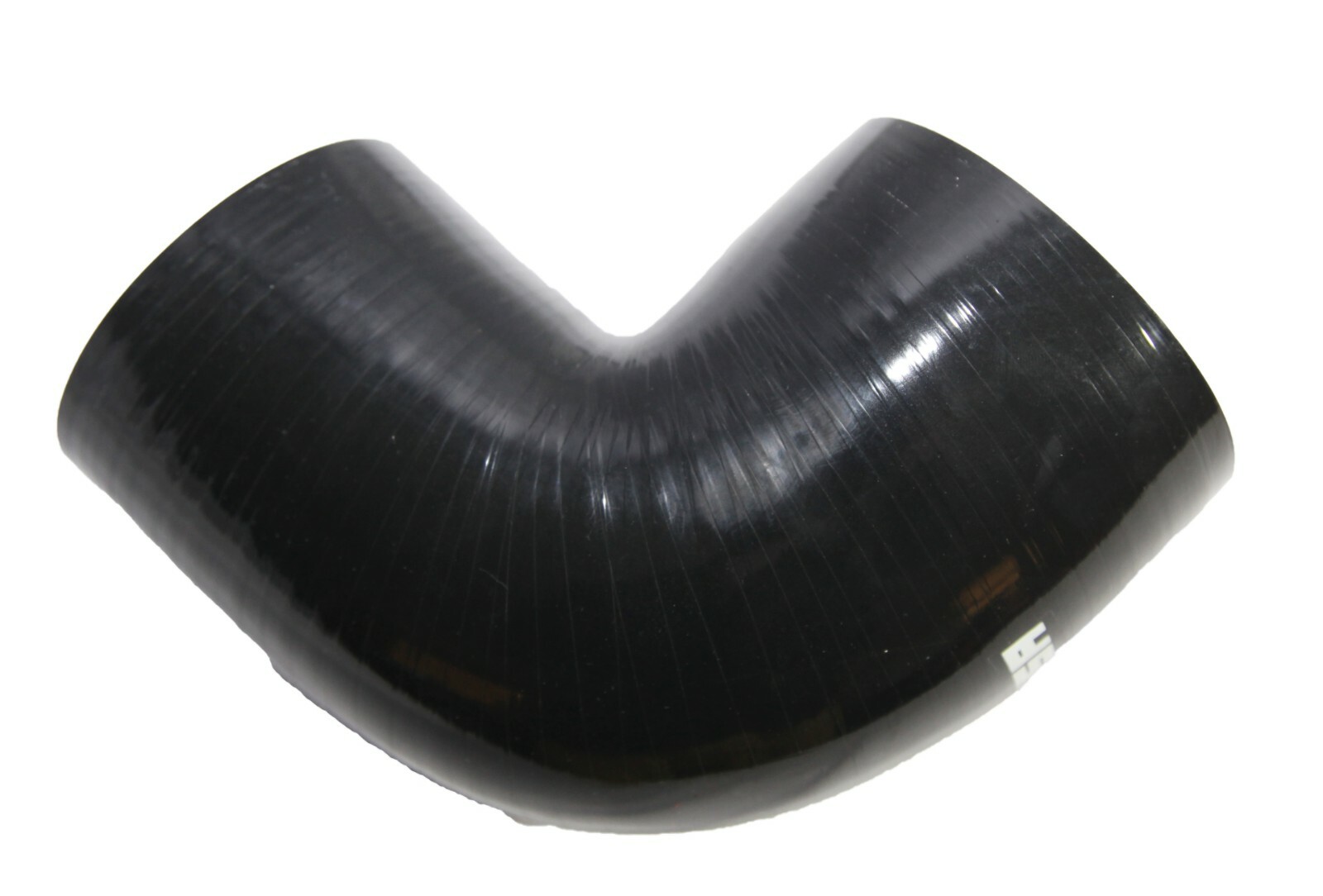 For Reducer 4" to 3.5" 90 DegSilicone hose COUPLER turbo intercooler BLACK+CLAMP